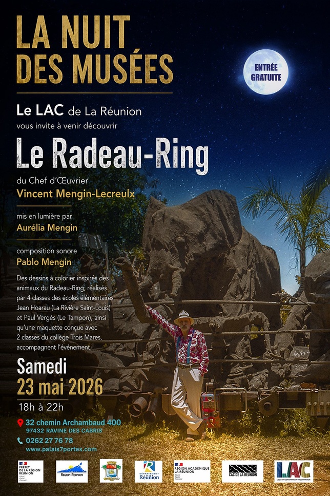Nuit des musées 2026 : le LAC de La Réunion illumine l’œuvre monumentale de Vincent Mengin-Lecreulx