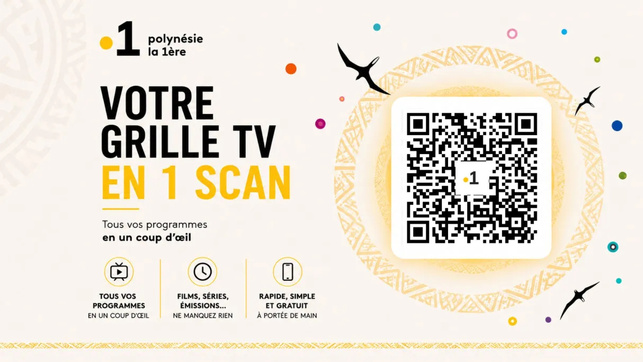 Polynésie la 1ère facilite l’accès à ses programmes grâce à un QR Code