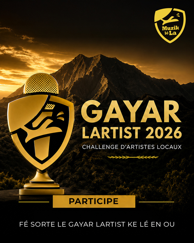 Gayar Lartist 2026 : un nouveau tremplin pour révéler les talents émergents de La Réunion Gayar Lartist 2026 : un nouveau tremplin pour révéler les talents émergents de La Réunion