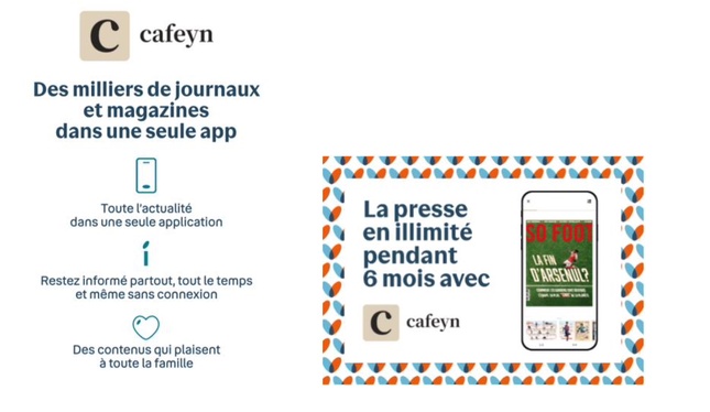 Bouygues Telecom offre à ses clients mobile 6 mois d'abonnement à Cafeyn