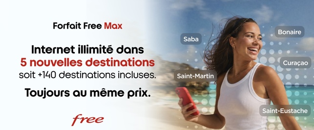 Free étend son forfait Free Max : l'Internet mobile illimité désormais disponible dans plus de 140 destinations