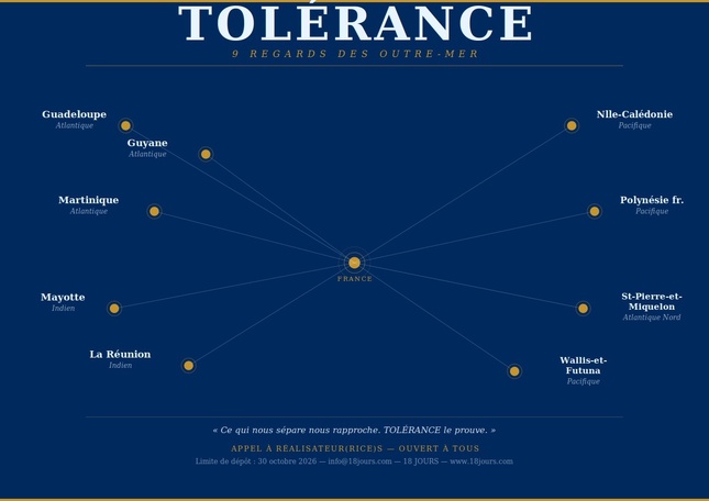 « Tolérance » : un appel à projets pour faire émerger neuf regards cinématographiques venus des Outre-mer « Tolérance » : un appel à projets pour faire émerger neuf regards cinématographiques venus des Outre-mer