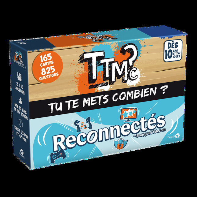 TTMC – Tu Te Mets Combien ? s’associe à Bouygues Telecom pour lancer TTMC – Reconnectés, le jeu qui ouvre le dialogue sur le numérique en famille TTMC – Tu Te Mets Combien ? s’associe à Bouygues Telecom pour lancer TTMC – Reconnectés, le jeu qui ouvre le dialogue sur le numérique en famille
