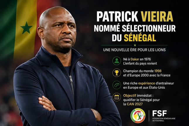 Patrick Vieira au Sénégal : un choix sportif qui change aussi l'image des Lions