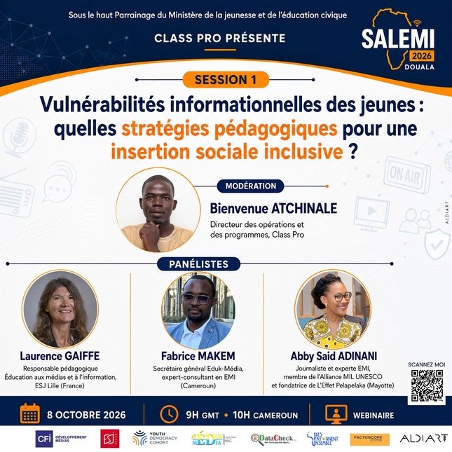Mayotte portera son expérience de l’éducation aux médias au premier SALEMI à Douala