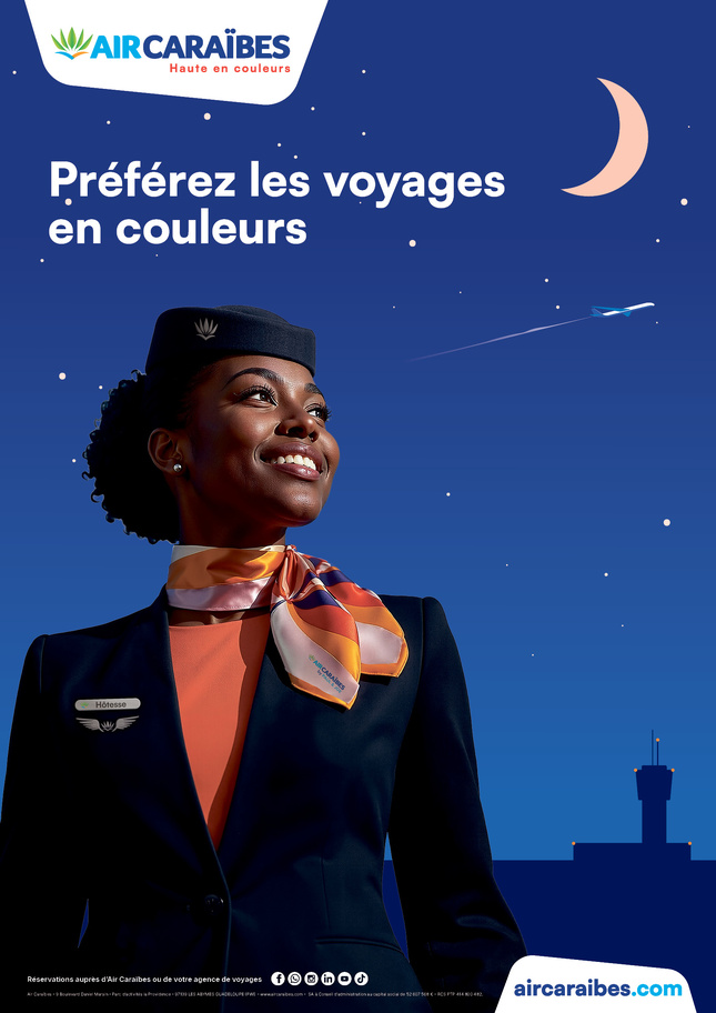 Visuel Air Caraïbes nuit