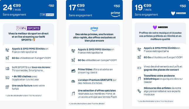 Bouygues Telecom réinvente le forfait avec Les Packs B&You en y intégrant nativement un service numérique dédié au sport, à la musique ou divertissement Bouygues Telecom réinvente le forfait avec Les Packs B&You en y intégrant nativement un service numérique dédié au sport, à la musique ou divertissement