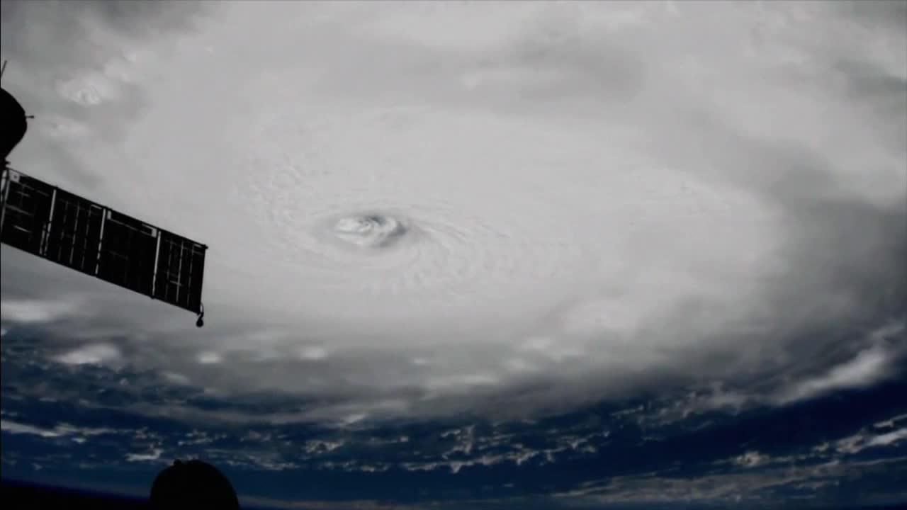Les images d'Irma vu de l'ISS