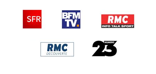 SFR, BFMTV, RMC, RMC Découverte et NUMERO 23: partenaires télécoms et médias du Sidaction