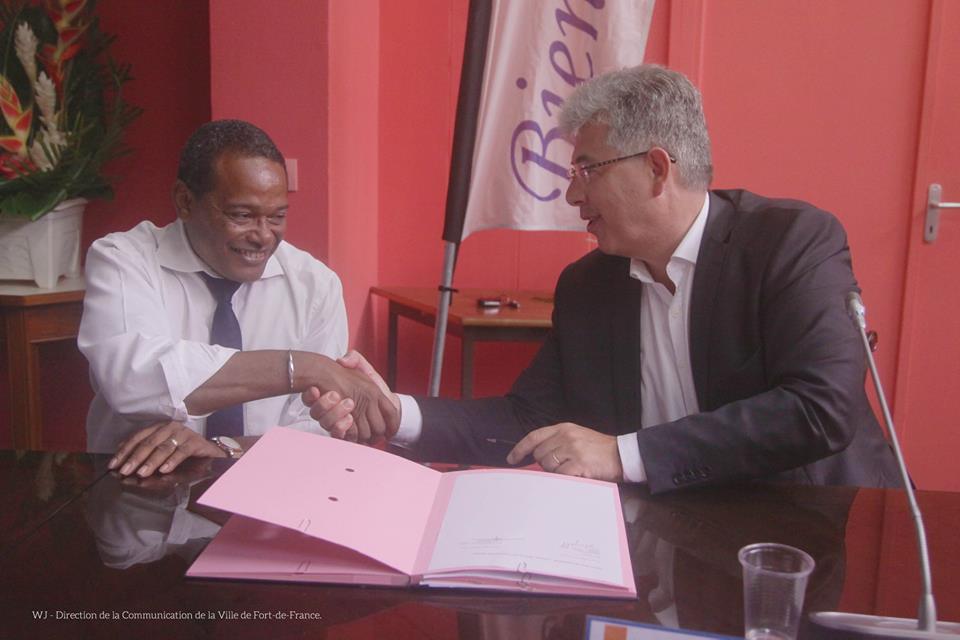 Martinique La Ville De Fort De France Signe Une Convention De Partenariat Et D Accompagnement Digital Avec Orange