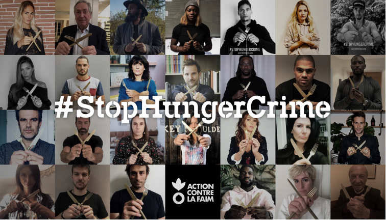 Des personnalités se mobilisent pour dénoncer l’utilisation de la faim comme arme de guerre aux côtés d’Action Contre la Faim