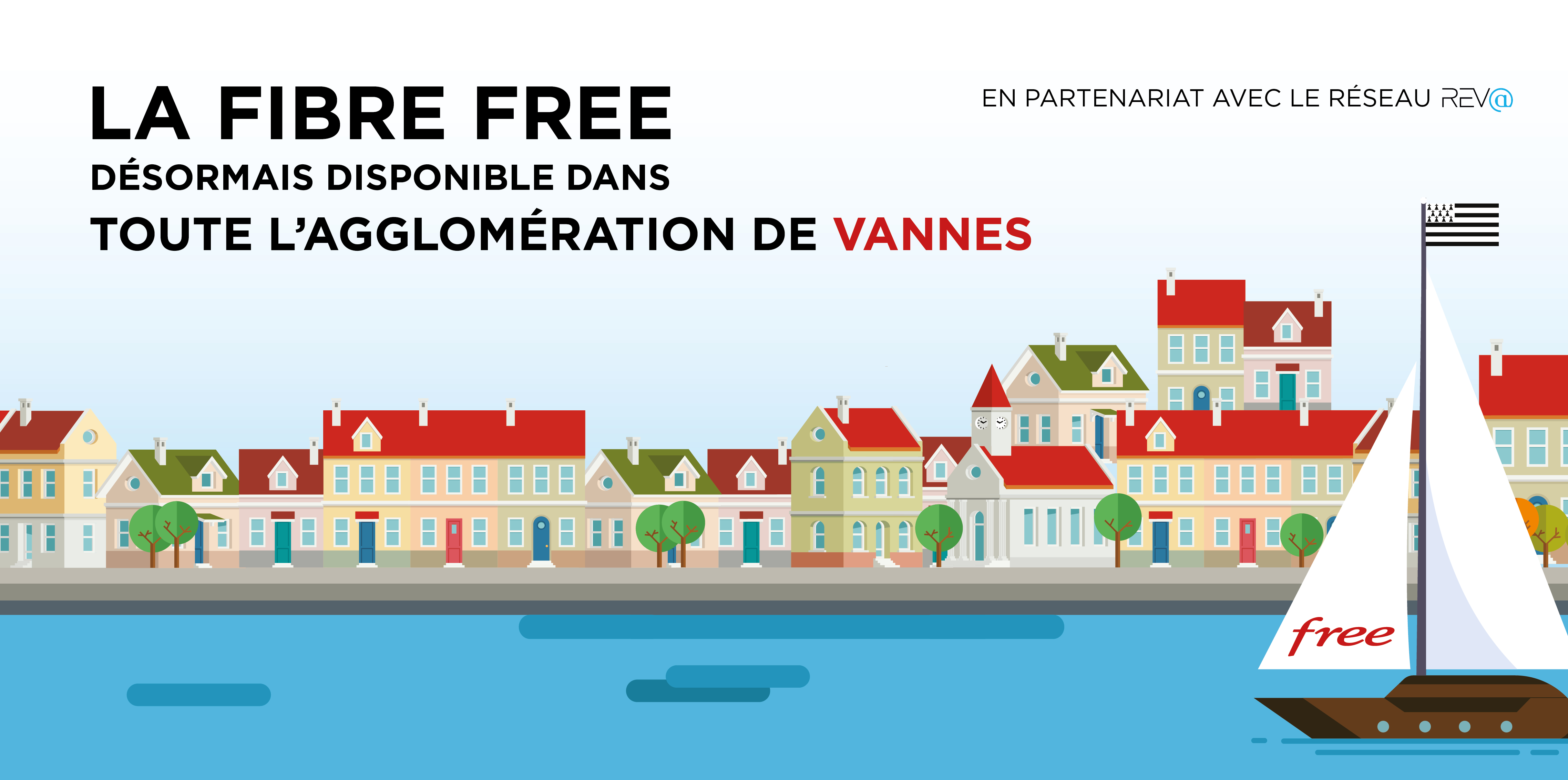 La Fibre Free désormais disponible dans toute l'agglomération de Vannes