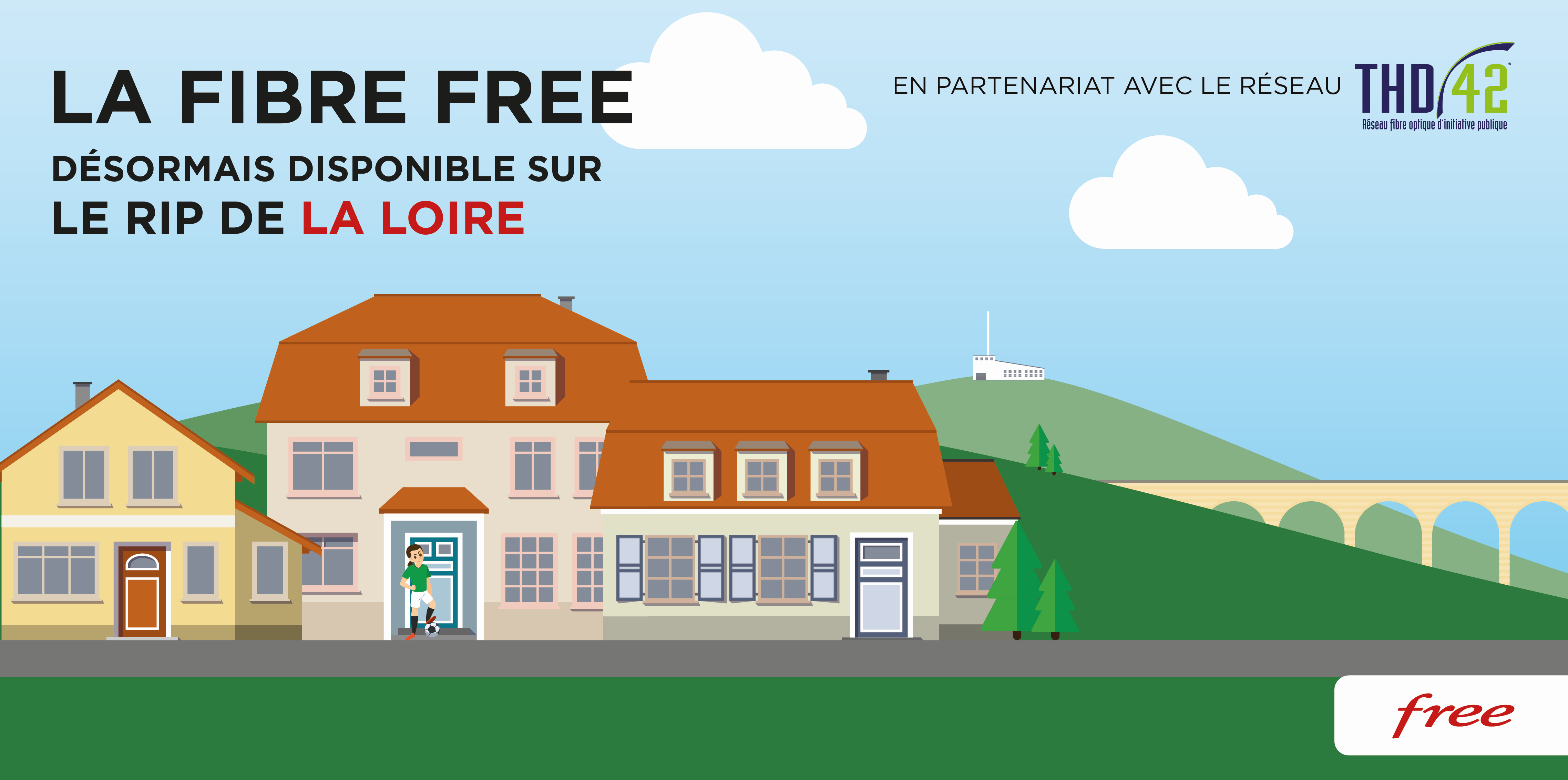 La Fibre Free désormais disponible sur le RIP de la Loire