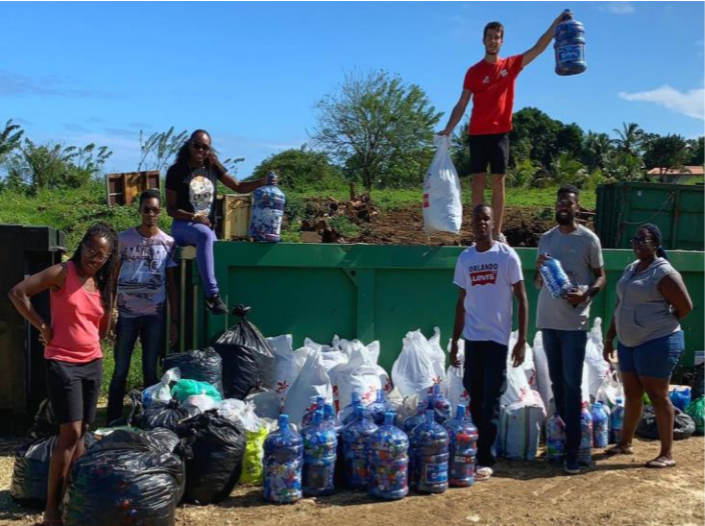 Guadeloupe: L'opération Bouchons Collect' organisée par SFR, Cleanmyisland et les bouchons d'amour a collecté plus de 500 kilos de bouchons en plastique