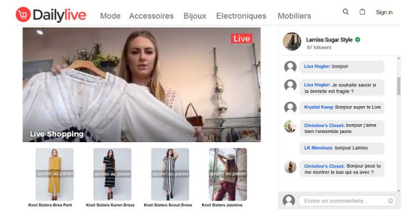 Dailylive, la première plateforme française de Video Live Shopping, aide gratuitement les commerçants à vendre directement depuis leur magasin à l’aide de la vidéo en direct