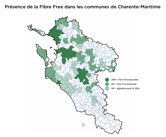 La Fibre Free désormais disponible sur le réseau d'initiative publique (RIP) Charente-Maritime THD