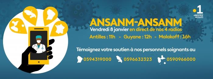 La 1ère: L'émission solidaire Ansanm-Ansanm rend hommage ce vendredi aux personnels soignants