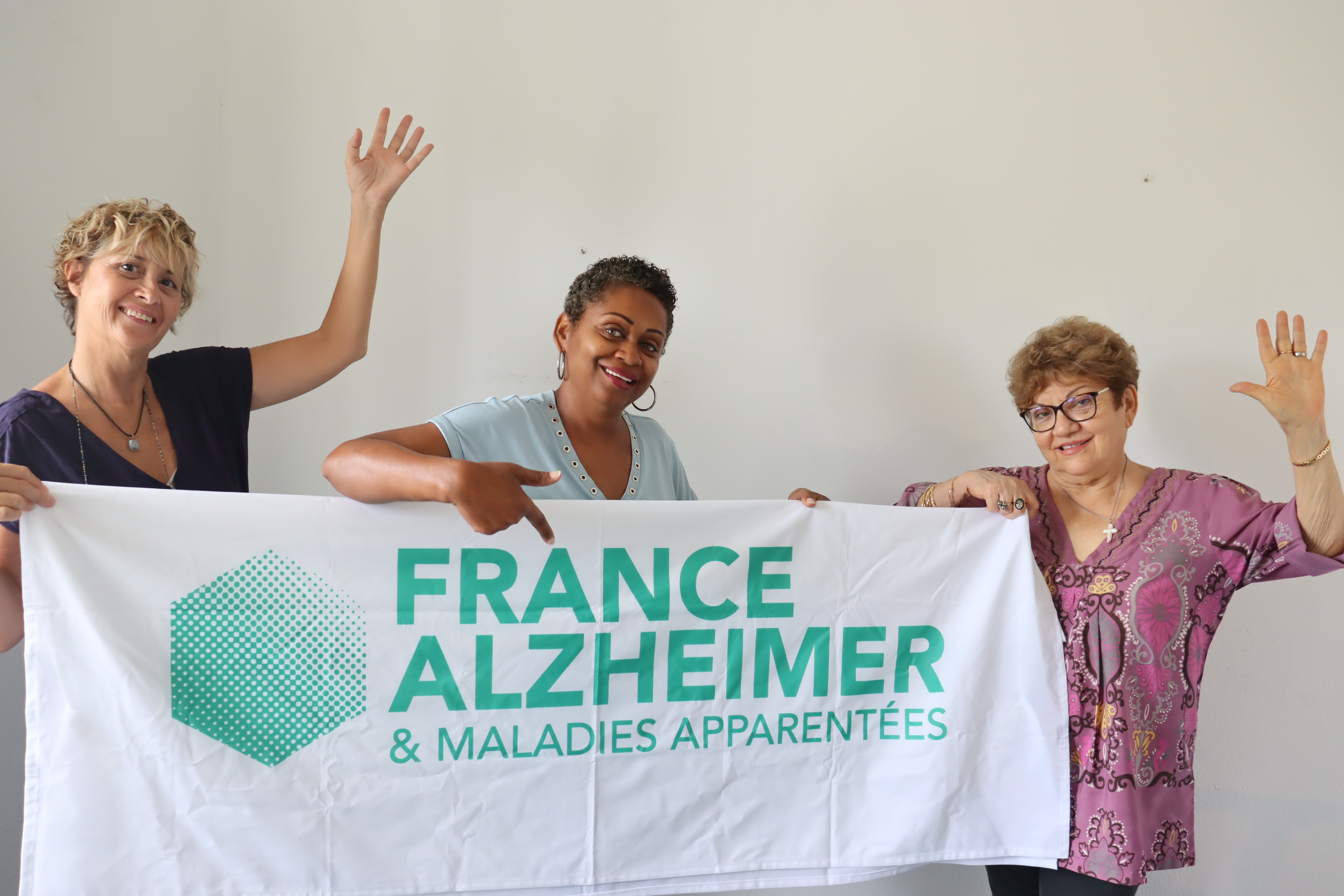 L'équipe de France Alzheimer - Sylvie Agnez, Odile Payet et Gabrielle Fontaine