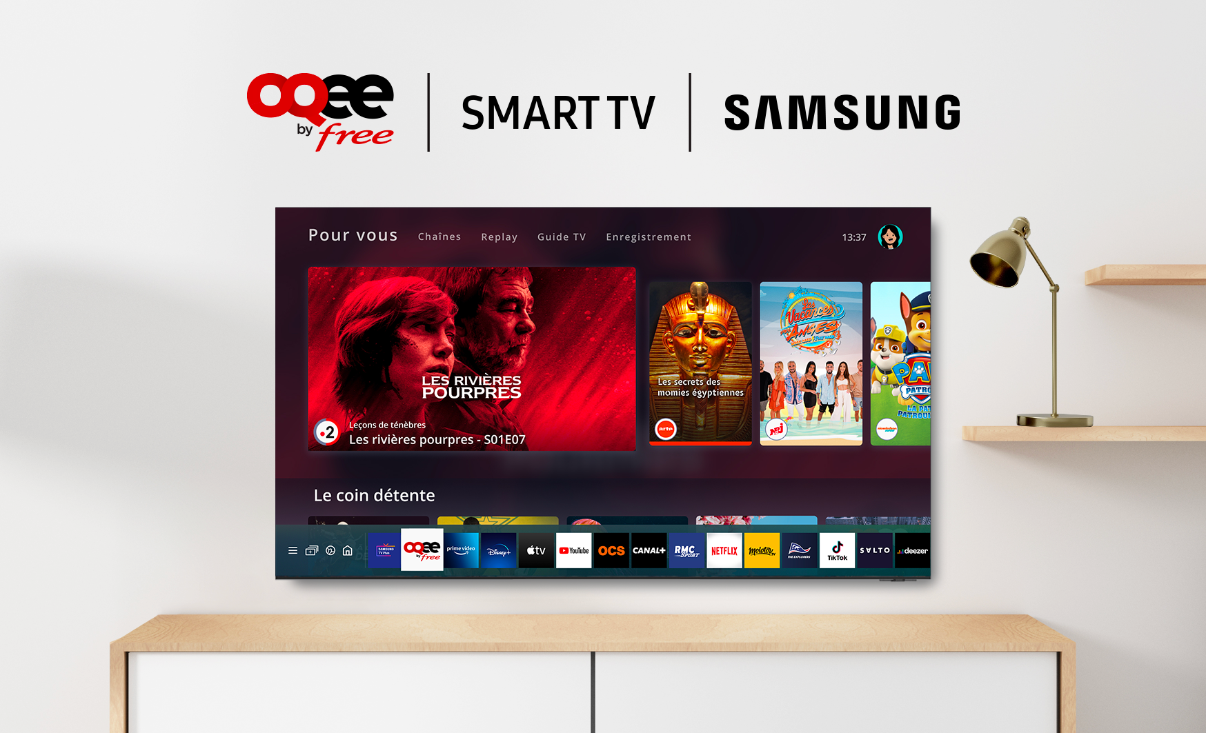 Les abonnés Freebox Pop & Delta peuvent profiter dés aujourd'hui d’OQEE sur les Smart TV Samsung