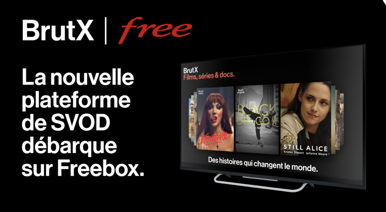 BrutX, la nouvelle plateforme de SVOD disponible dès aujourd’hui sur Freebox !