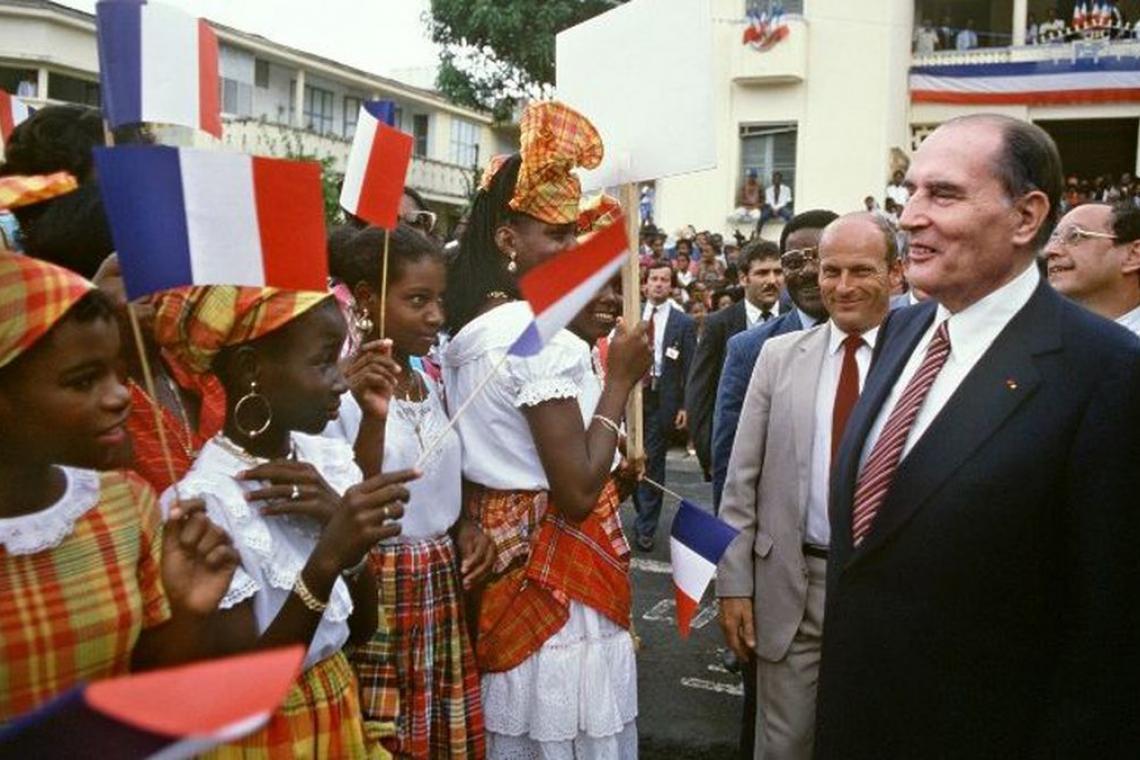 François Mitterand aux Antilles