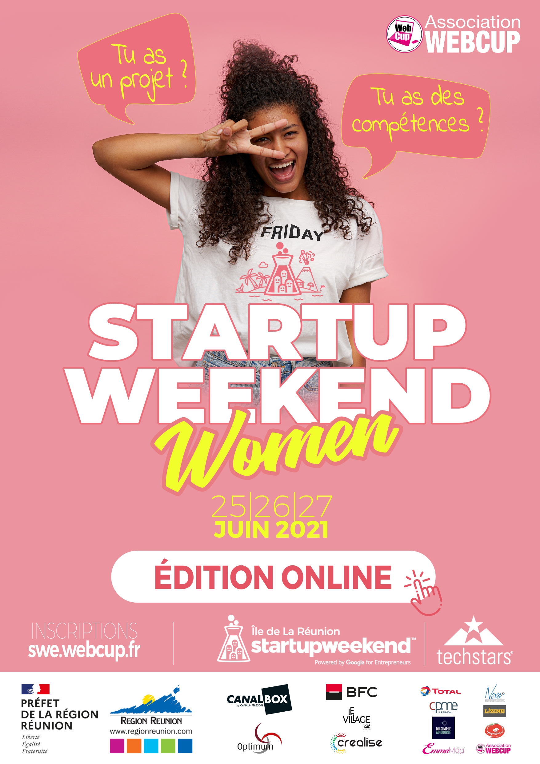 Ouverture des inscriptions du 16e Startupweekend, 2eme Édition Women 100% Online
