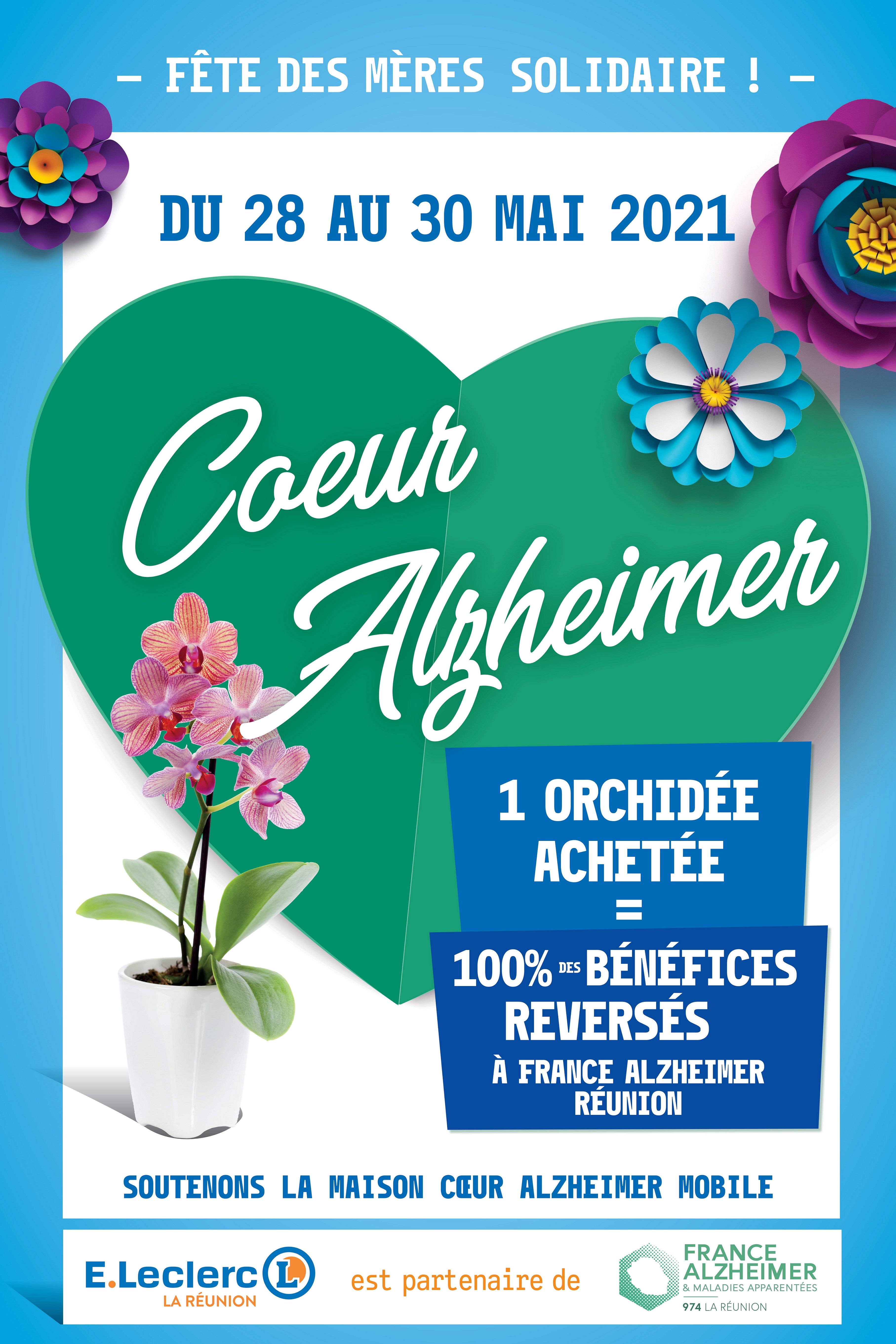 Maison cœur Alzheimer mobile, Achetez une orchidée pour une belle cause !