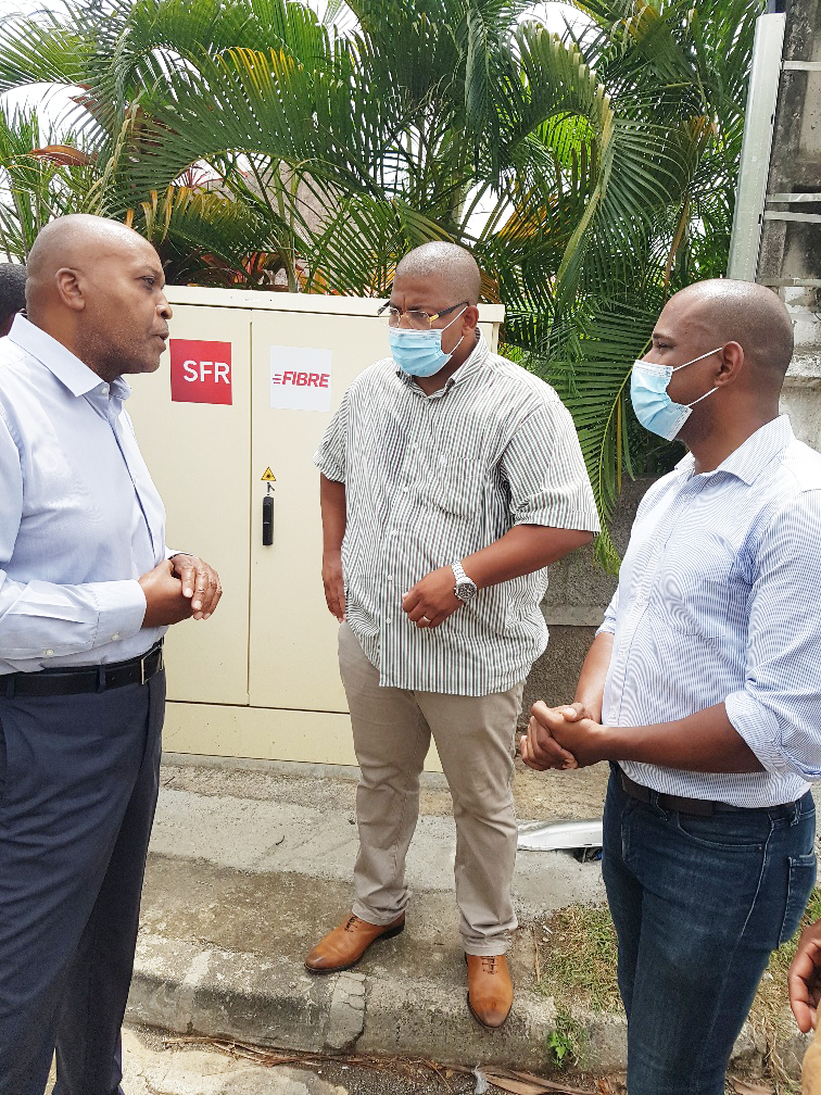 Fibre Optique: SFR Caraïbe met en service le premier PM (point de mutualisation) de la commune de Capesterre Belle Eau