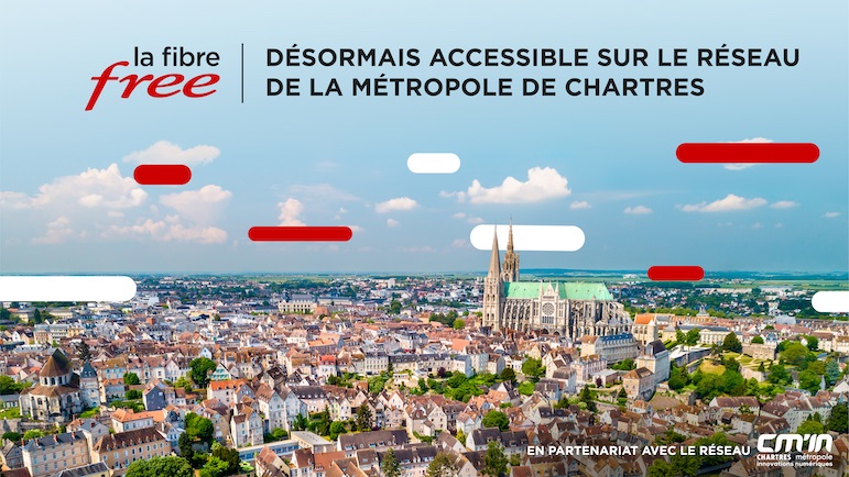 La Fibre Free désormais accessible sur le réseau de la Métropole de Chartres