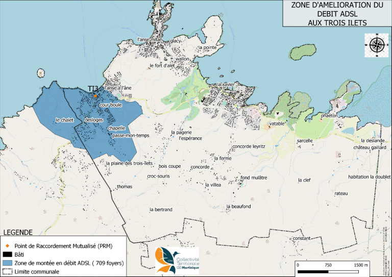 Martinique: Montée en débit ADSL aux Anses d’Arlet et aux Trois-Ilets