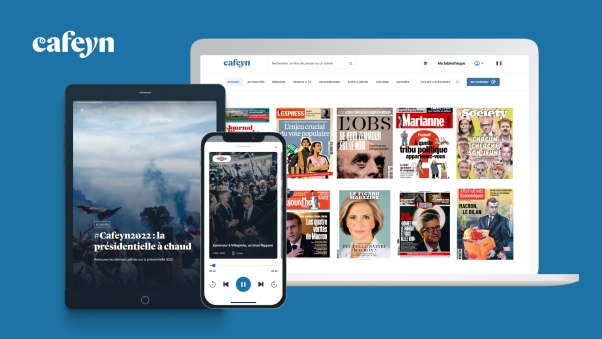 Cafeyn annonce l'arrivée de l'audio, le fil d'actualités en continu ainsi qu'une campagne dédiée à la Présidentielle 2022 et accélère sa transition vers une plateforme de contenus multi-format