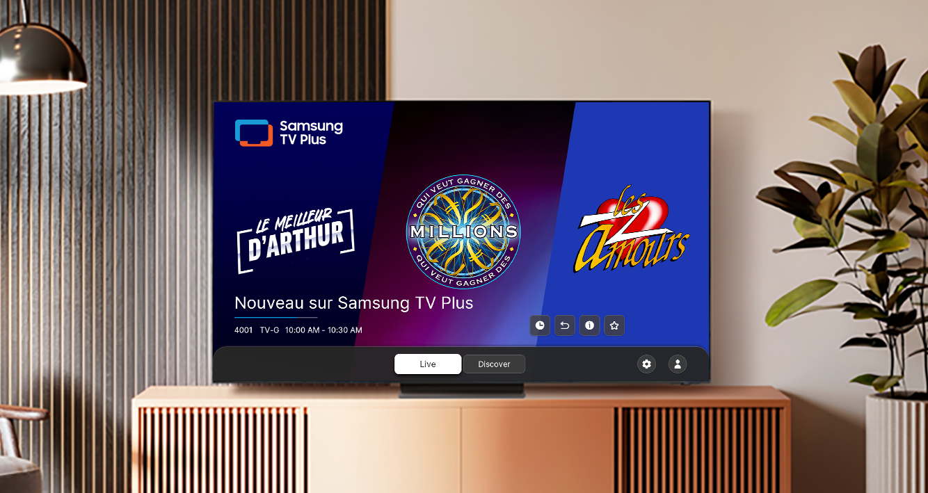 "Les Z’amours", "Le Meilleur d’Arthur", "Qui Veut Gagner Des Millions ?" : Trois nouvelles chaînes FAST TV sur Samsung TV Plus