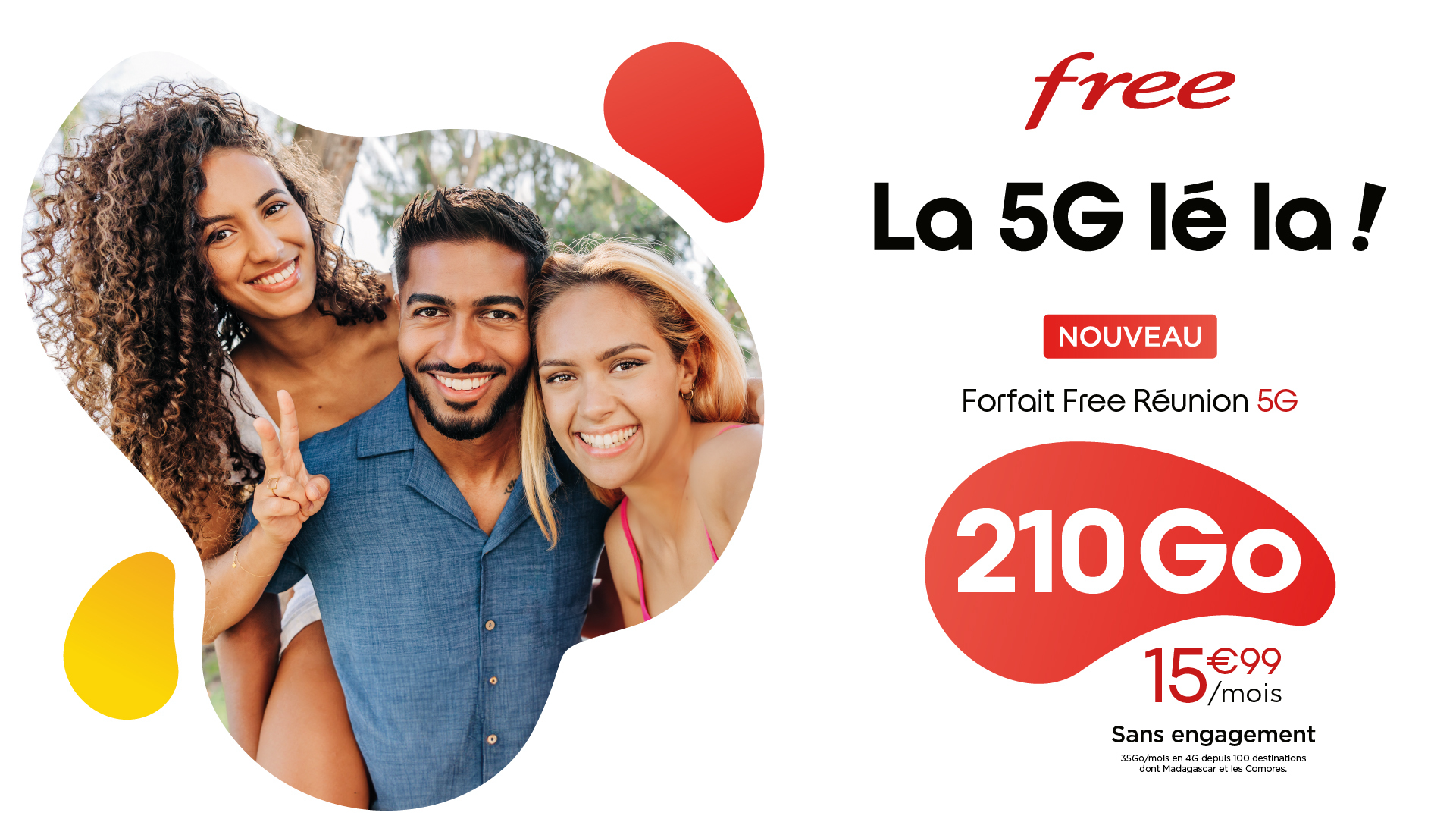 La Réunion : Free lance son forfait 5G à un prix ultra compétitif avec 210 Go d’Internet pour 15,99€/mois, sans engagement !