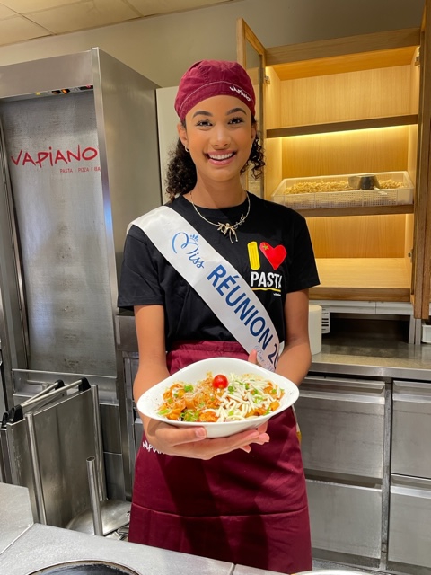 Journée mondiale des pâtes : Miss Réunion revisite les pâtes créoles