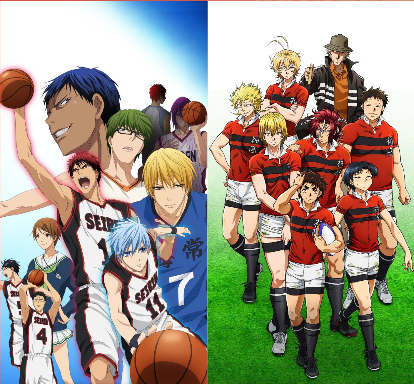 © All Out : © SHIORI AMASE, KODANSHAALL OUT!! PRODUCTION COMMITTEE ALL RIGHTS RESERVED / Kuroko No Basket :  © TADATOSHI FUJIMAKISHUEISHA,TEAM KUROKO