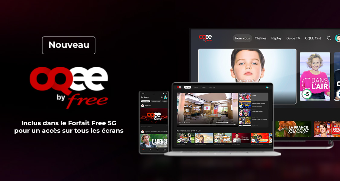 Pour ses 12 ans, Free Mobile inclut l’application TV OQEE by Free dans son Forfait Free 5G
