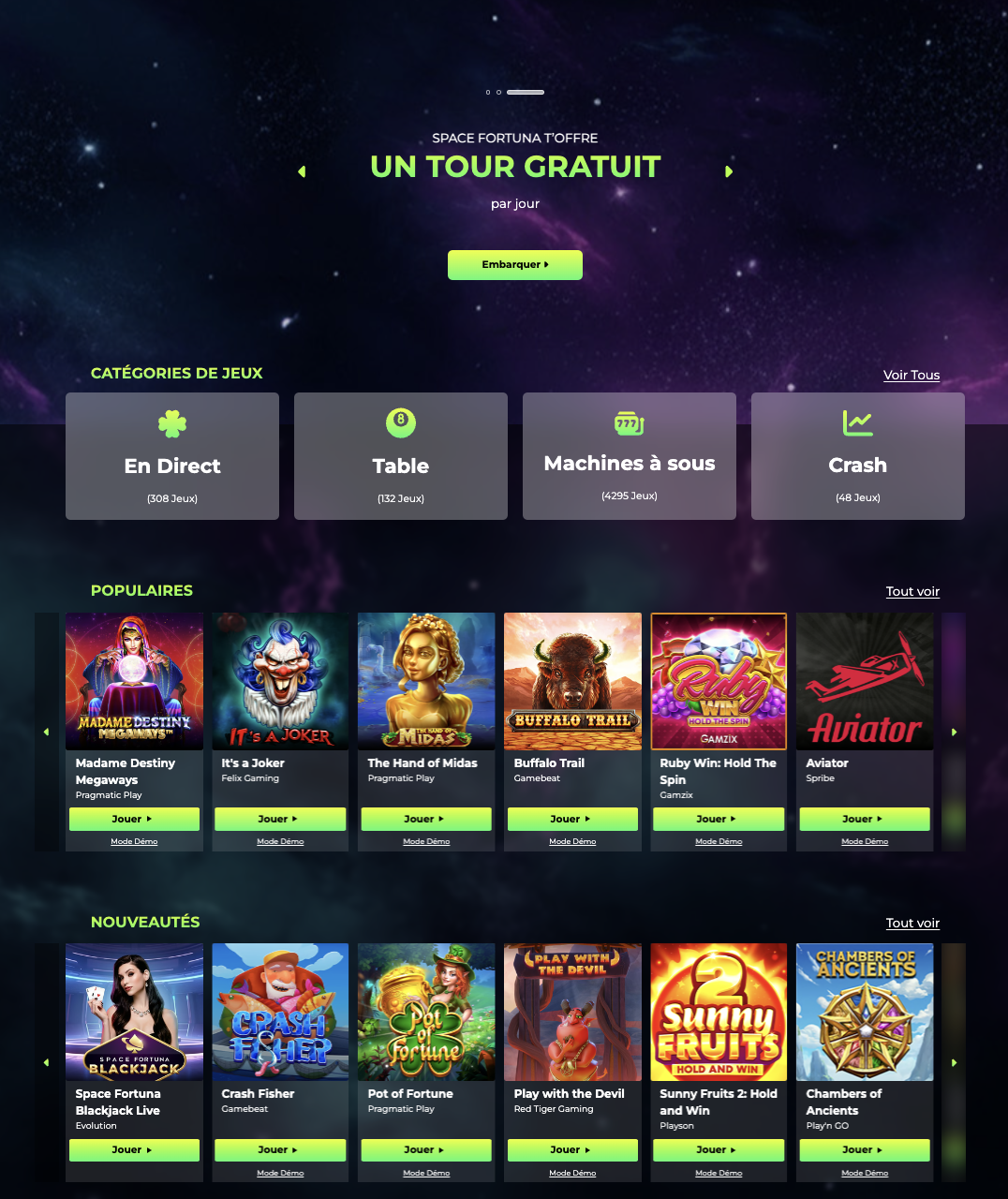 Casino Space Fortuna