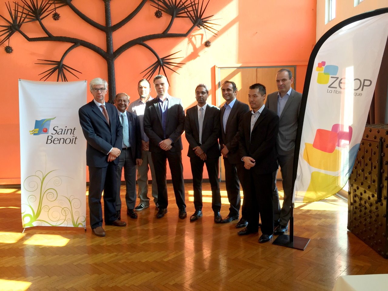 A Saint-Benoit et Saint-André, l’Etat, La Région, Les Communes et ZEOP s’engagent pour le très haut débit