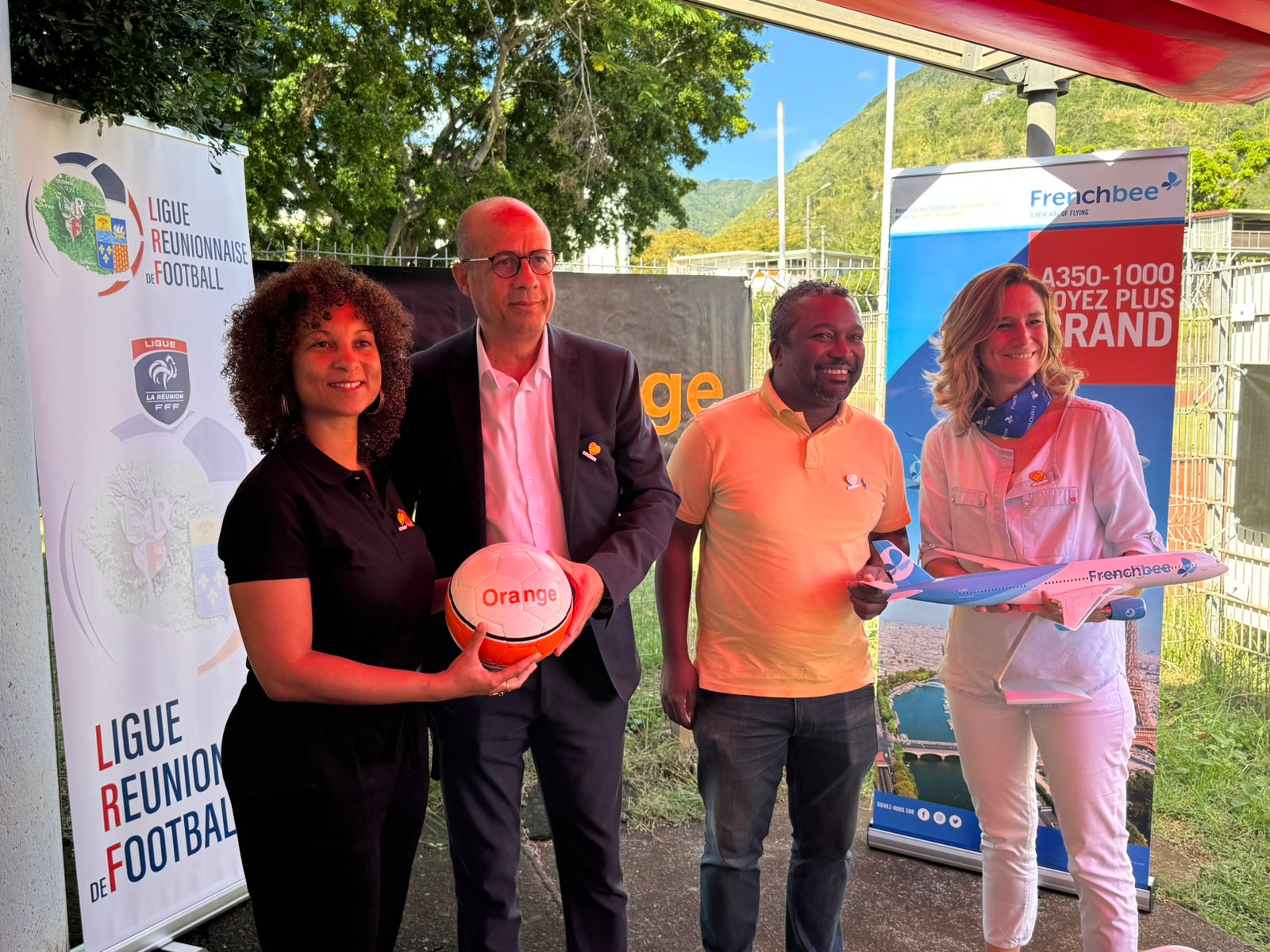 De G. à D. Géraldine Drula, Rosaire Morescot, Stephane Percée, Karine Bonnal