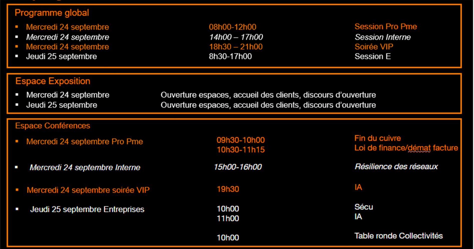 Orange Business Tour 2025 : anticiper l’avenir numérique entre cybersécurité, IA et fin du cuivre