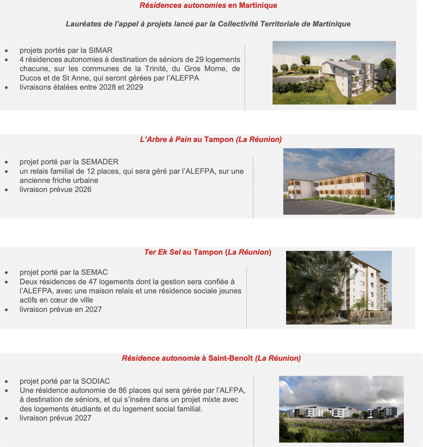 Développer l’offre de logements adaptés aux publics fragiles dans les départements d’Outre-mer : Le groupe CDC Habitat et l’ALEFPA signent un partenariat