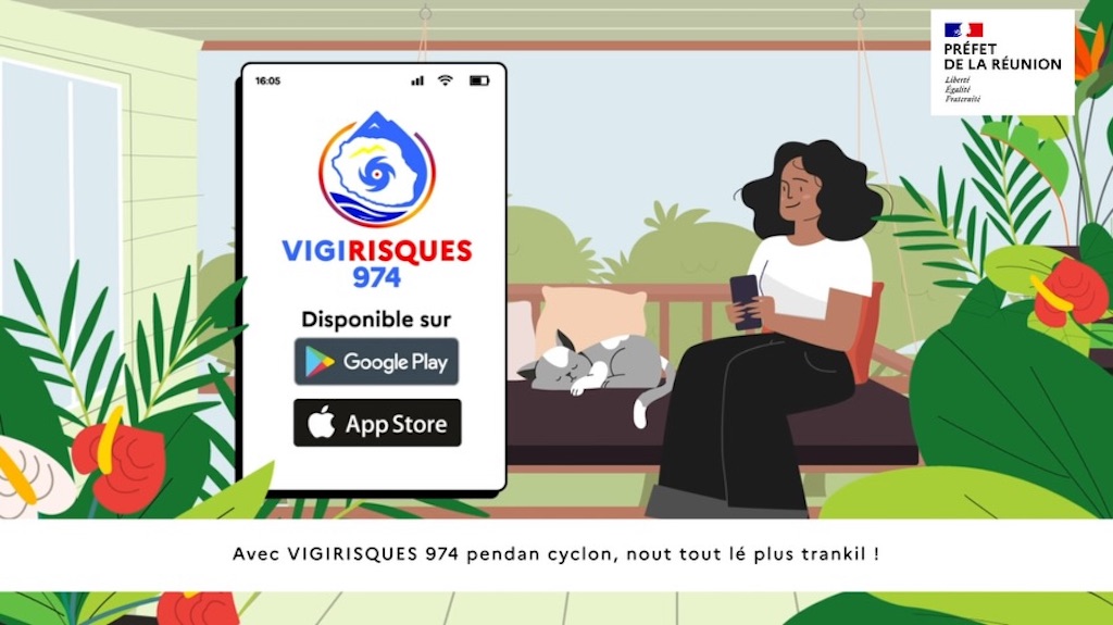 La préfecture de La Réunion lance Vigirisques974, une application citoyenne au service de la gestion de crise cyclonique