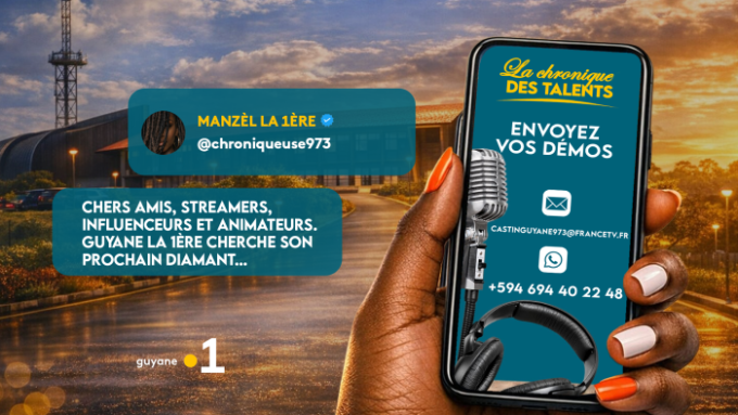 Guyane la 1ère lance un grand casting pour dénicher les nouveaux visages et talents du territoire