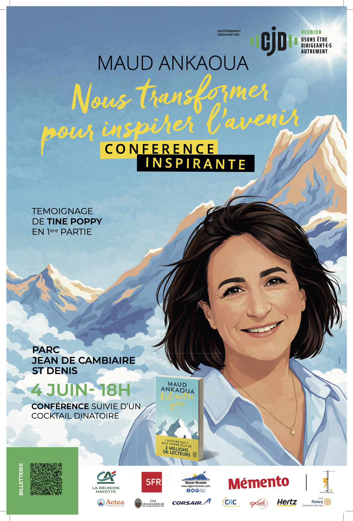 Une invitation à la transformation : Maud Ankaoua en conférence grâce au CJD Réunion
