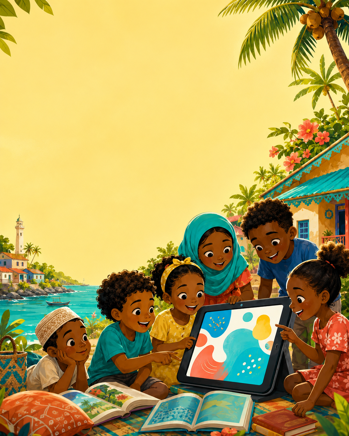 La Ville de Pamandzi célèbre la lecture et le numérique avec le programme « Lire partout, lire pour tous »