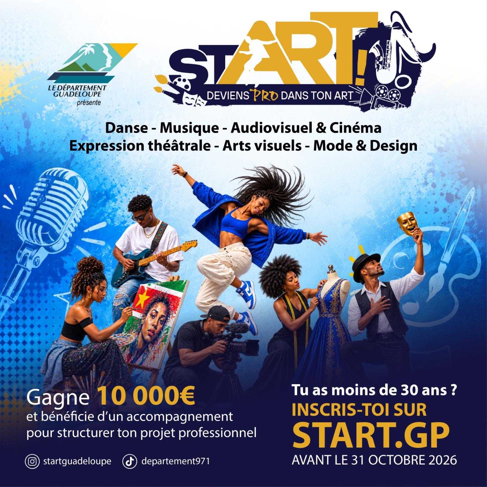 stArt 2026 : la Guadeloupe relance son tremplin pour accompagner les jeunes artistes vers la professionnalisation