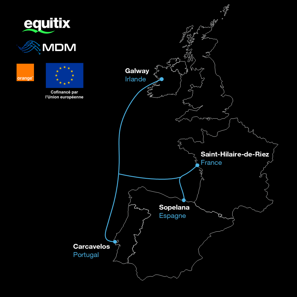 Equitix, MDM et Orange créent une coentreprise pour déployer le système de câble sous-marin Pisces, avec le soutien financier de l'Union européenne