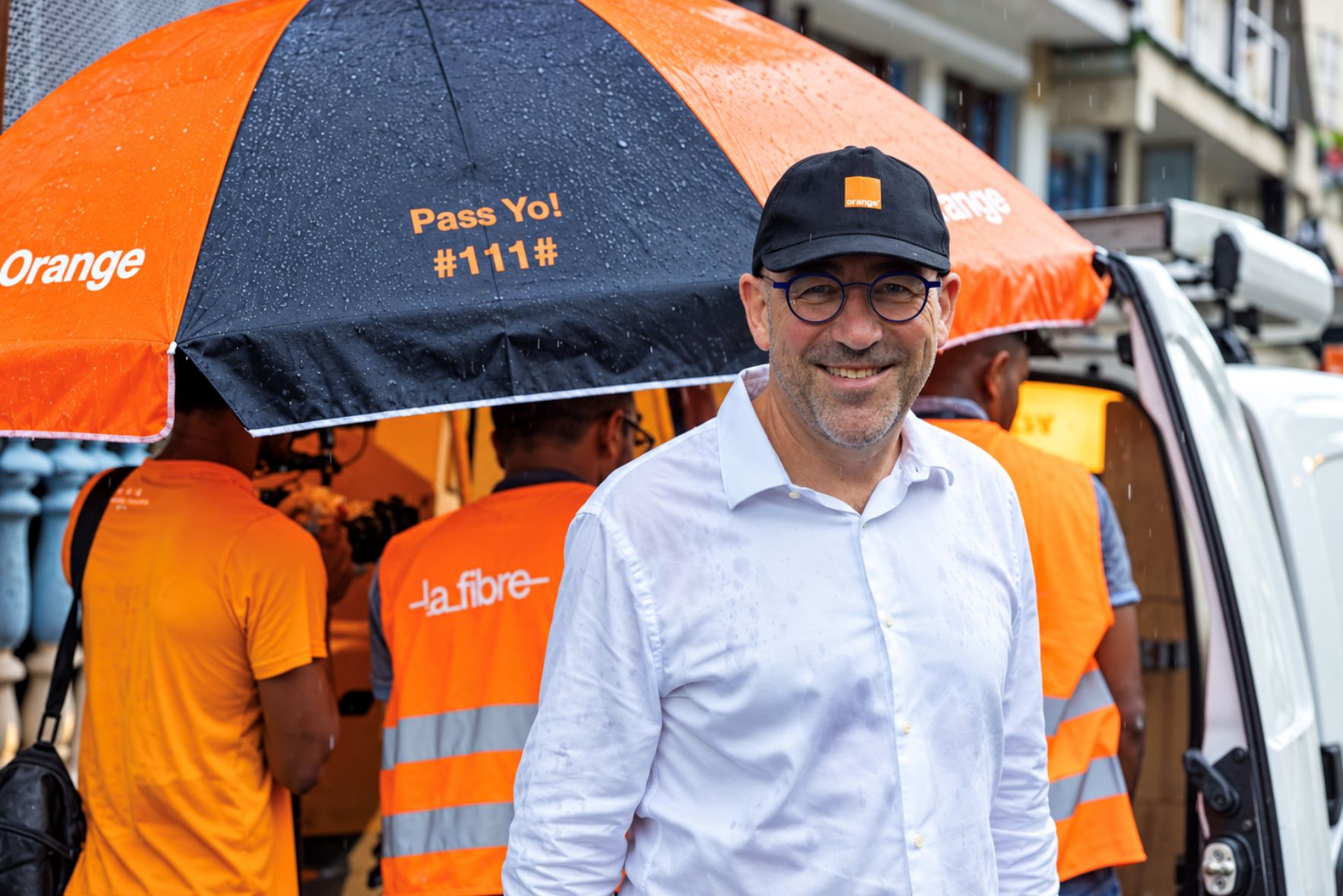 Sur la photo : André Martin, directeur général d'Orange Réunion Mayotte