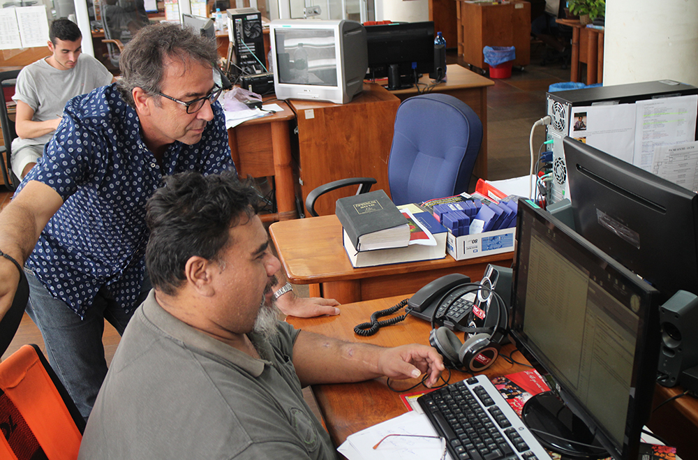 Bertrand Parent et Aroma Teriitehau © TNTV