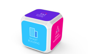 CES 2017: Le QuB d'Axible, le premier dash button à 6 faces pour des demandes de services à la carte